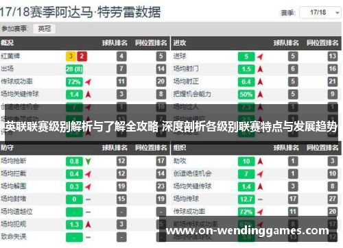 英联联赛级别解析与了解全攻略 深度剖析各级别联赛特点与发展趋势