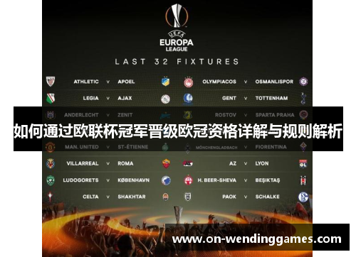 如何通过欧联杯冠军晋级欧冠资格详解与规则解析