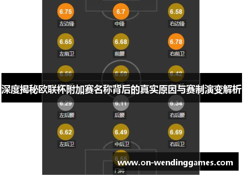 深度揭秘欧联杯附加赛名称背后的真实原因与赛制演变解析