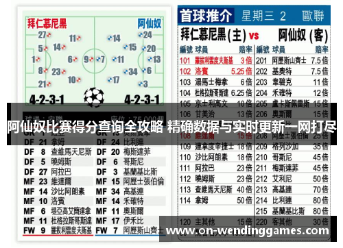 阿仙奴比赛得分查询全攻略 精确数据与实时更新一网打尽